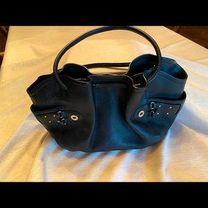 Cole Haan Hobo Style Bag in Black Pebble Leather